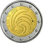 moneda 2 euros conmemorativa andorra 50 años sufragio femenino universal
