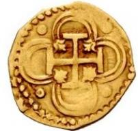 2 escudos de oro reverso