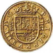4 escudos de oro