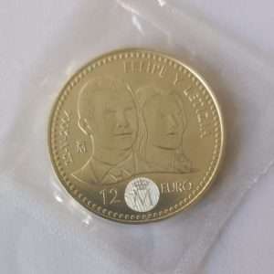 moneda 12 euros coronación felipe