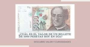 billete 5000 pesetas valor